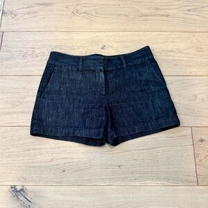 LOFT Classic Dark Blue Chambray Women's Shorts - Sz 2
